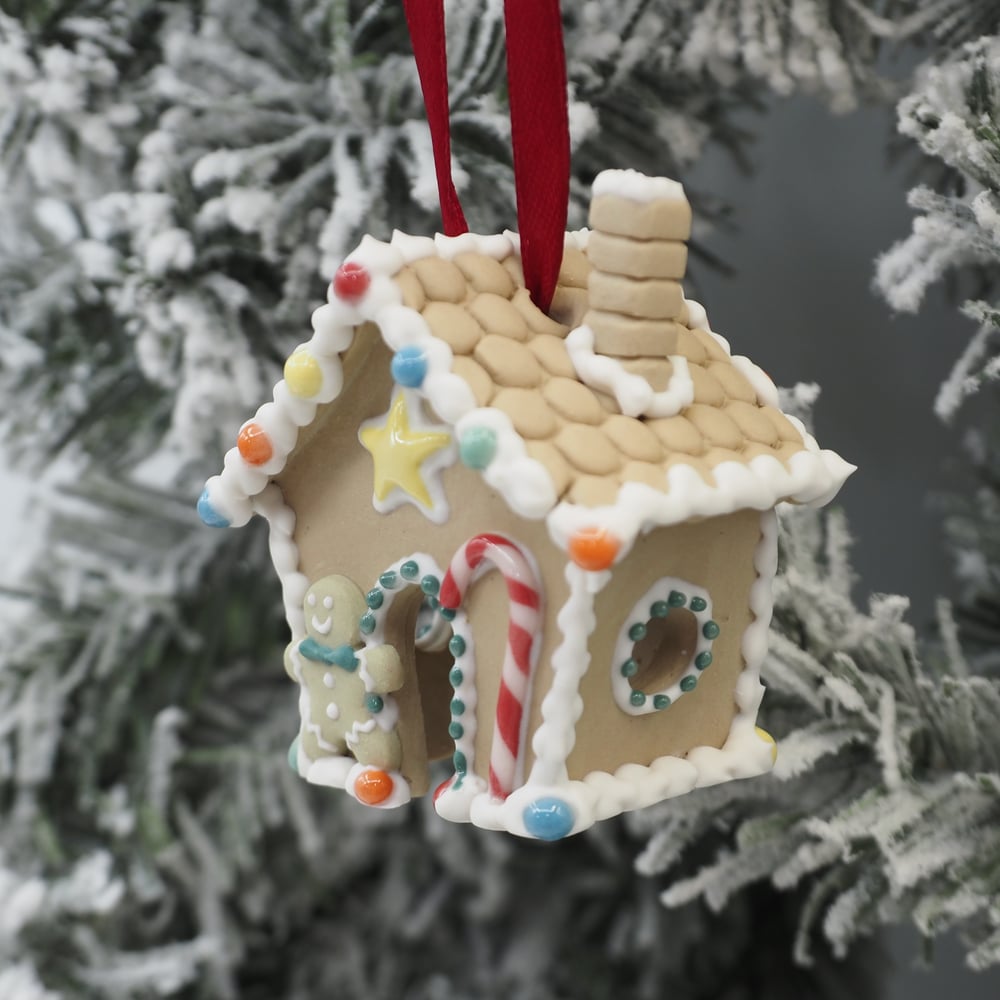 Image of Gingerbread House Ornament 005