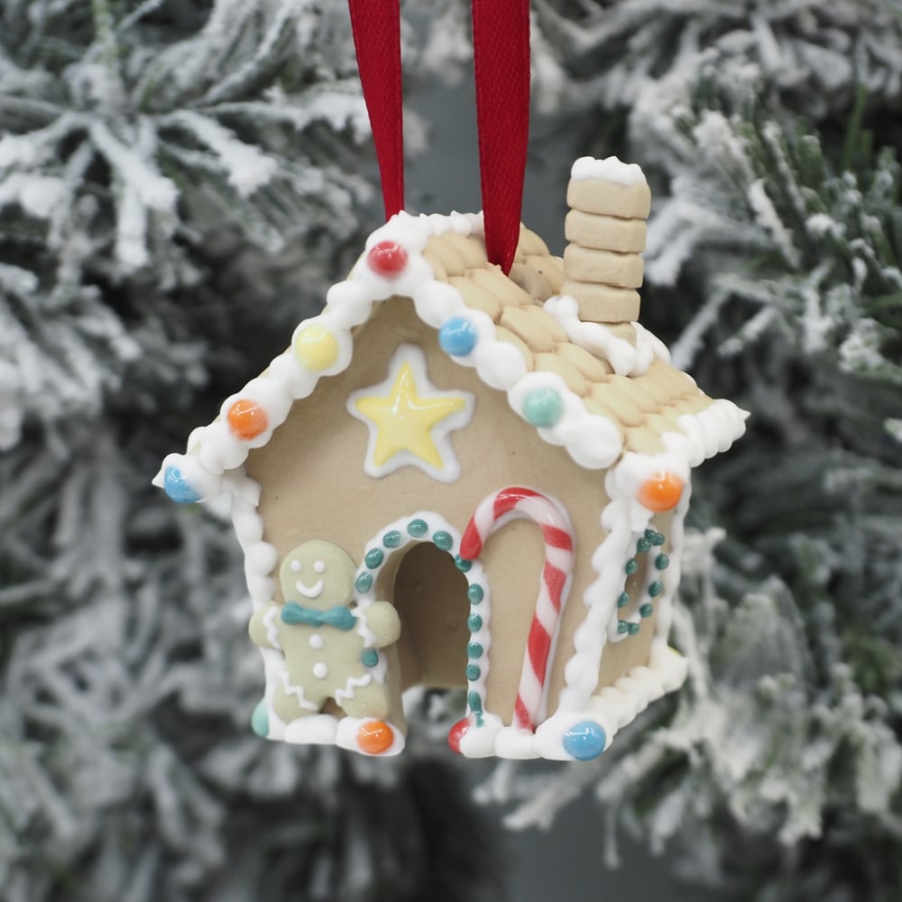 Image of Gingerbread House Ornament 005