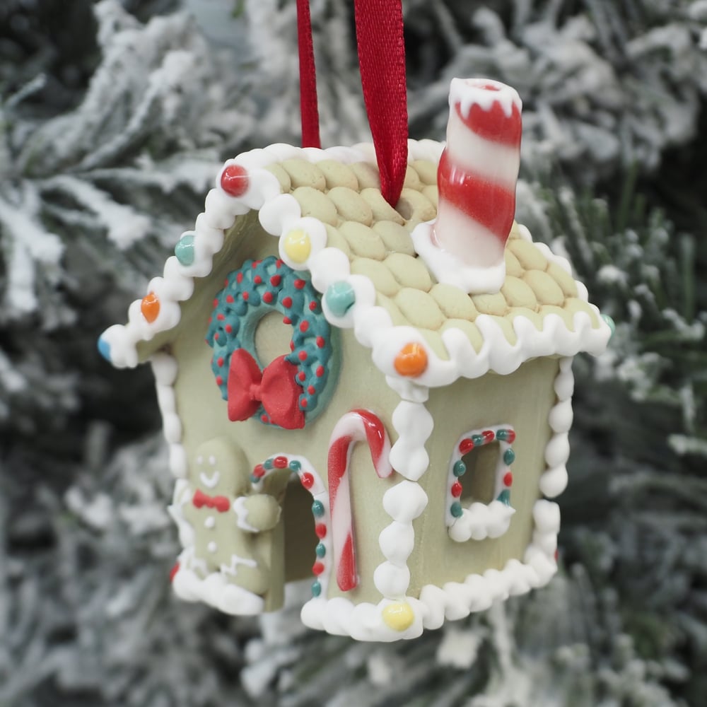 Image of Gingerbread House Ornament 009