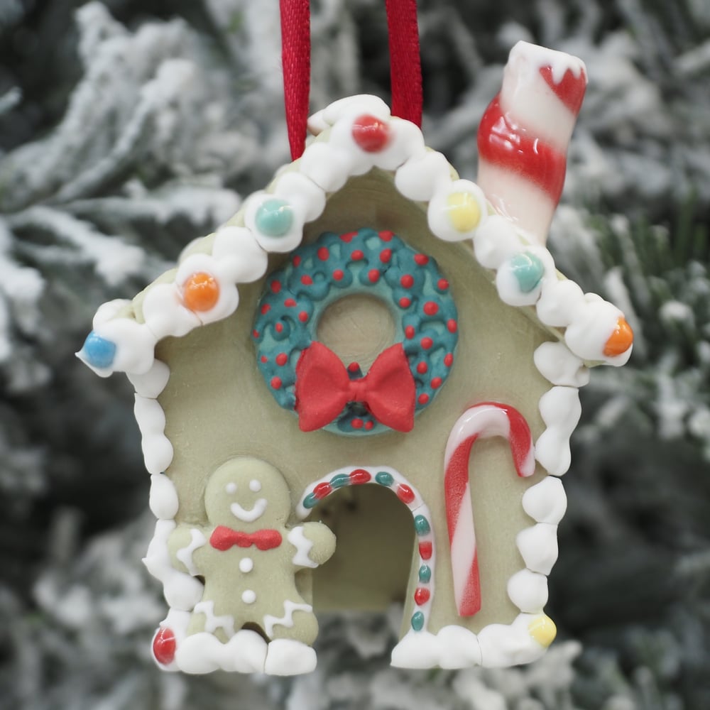 Image of Gingerbread House Ornament 009