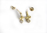 Image 2 of Scroll Rose Cut Diamond Earring
