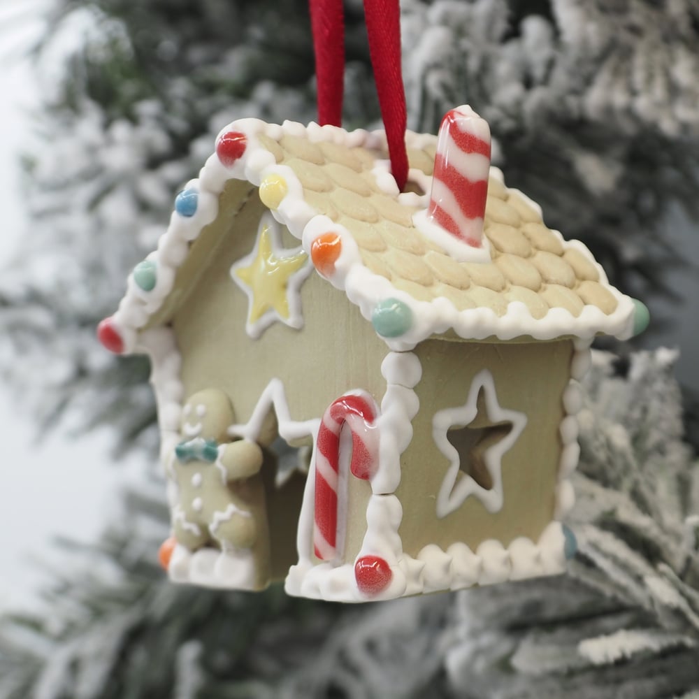 Image of Gingerbread House Ornament 010