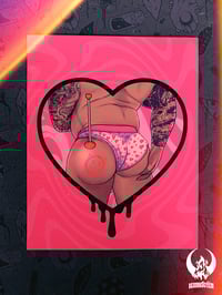 Image 3 of I Heart Dump Trucks! - Art Print (LIMITED QUANTITY)