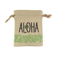 Image 2 of Burlap Bag Set (large) - "Aloha"