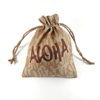 Image 4 of Burlap Bag Set (large) - "Aloha"