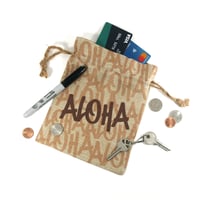 Image 5 of Burlap Bag Set (large) - "Aloha"