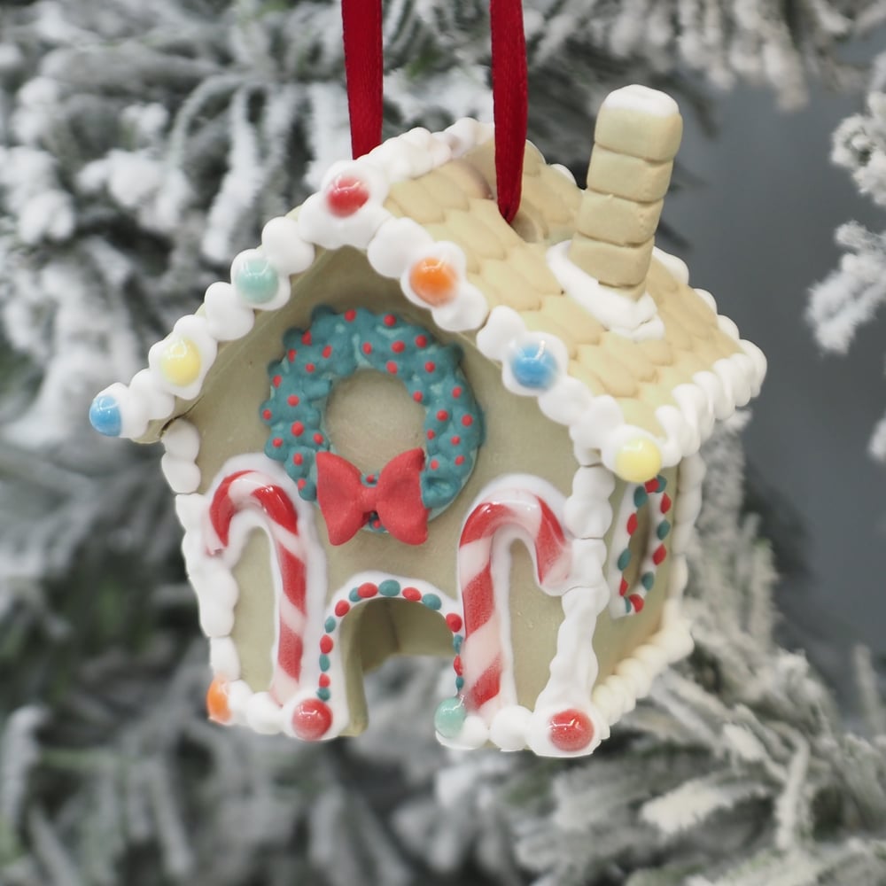 Image of Gingerbread House Ornament 011