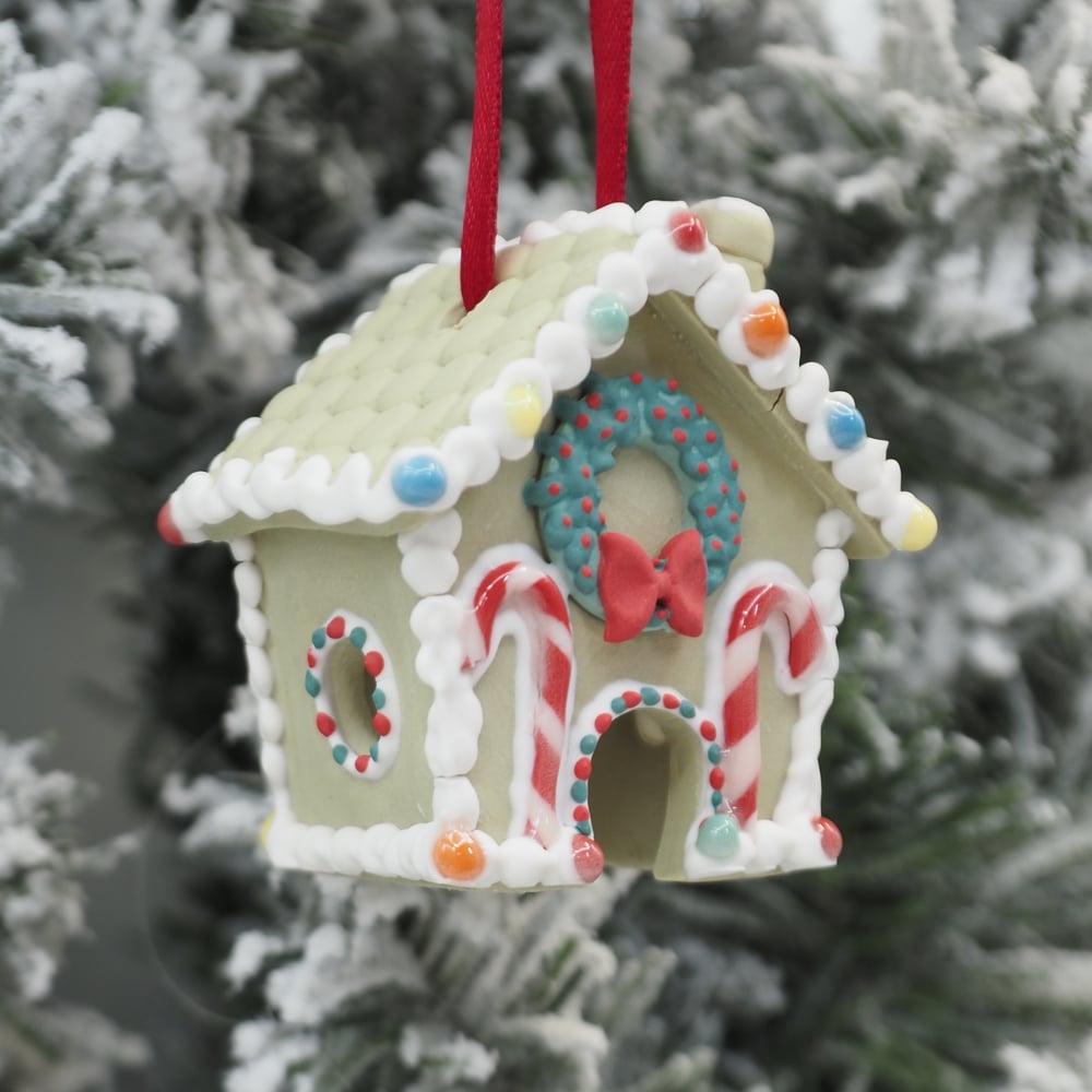 Image of Gingerbread House Ornament 011