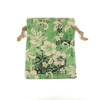 Image 2 of Burlap Bag Set (large) - "Tropical"