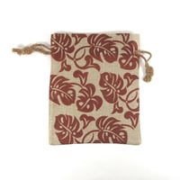 Image 3 of Burlap Bag Set (large) - "Leaf"