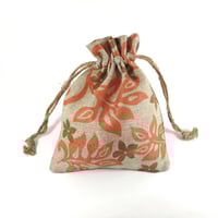 Image 4 of Burlap Bag Set (large) - "Leaf"