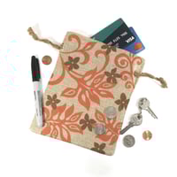 Image 5 of Burlap Bag Set (large) - "Leaf"