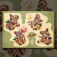 Abu - Disney Tattoo Flash Print