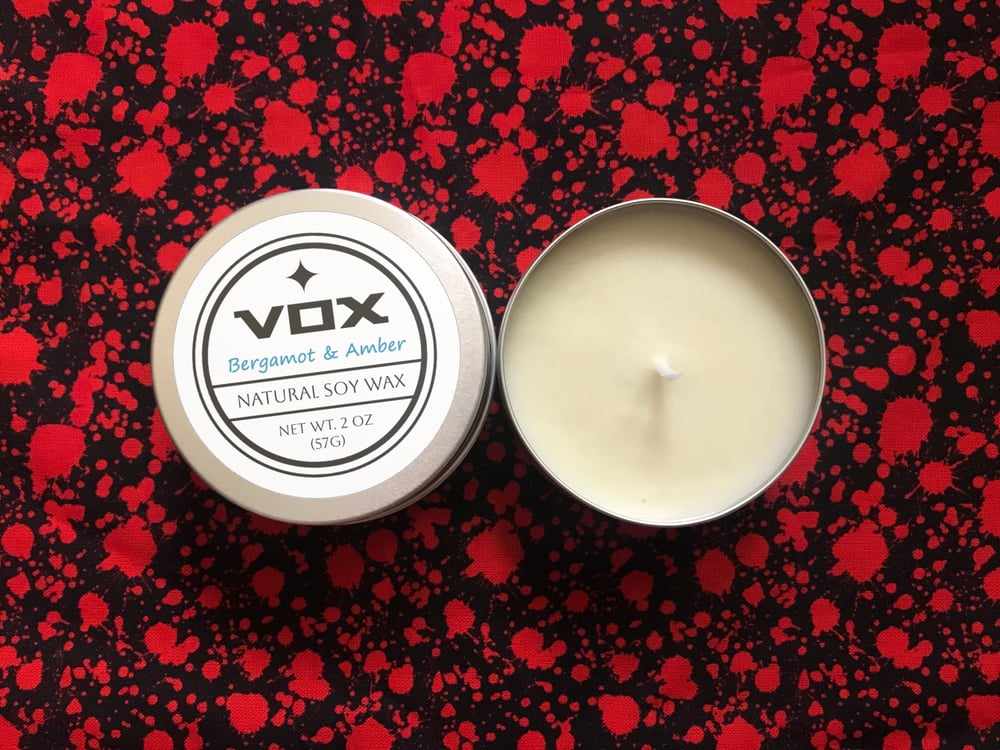 Image of Vees Hazbin 2 Ounce Soy Candle Samples