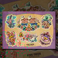 Alice in Wonderland - Disney Tattoo Flash Print