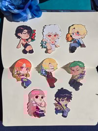 Image 2 of One Piece Flower Glitter Stickers