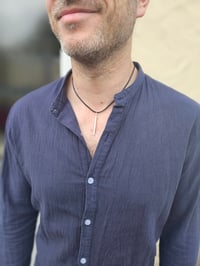 Image 1 of Mens Necklace  - Bar of Silver 