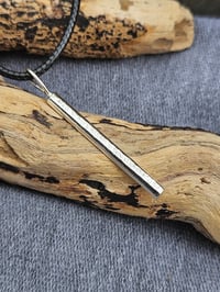 Image 4 of Mens Necklace  - Bar of Silver 