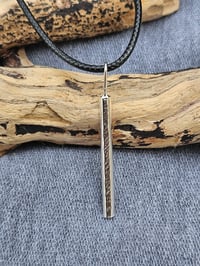 Image 7 of Mens Necklace  - Bar of Silver 