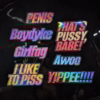 Image 1 of Sparkly holographic stickers