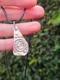 Image 3 of Mens Necklace - swirl of silver 