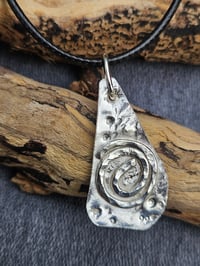 Image 9 of Mens Necklace - swirl of silver 