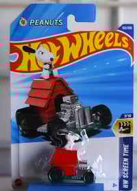 Image 4 of 2024 Hot Wheels Red Snoopy House Car # 132 of 250 International Card – Diecast Car NIP”