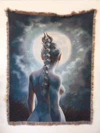 Image 1 of Shadowheart "Bathed in Moonlight" Woven Blanket