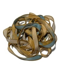 Image 10 of 1PC. HARVEST MOON 42" hand dyed wrist wrap bracelet silk ribbon//Yoga wrist wrap bracelet ribbon