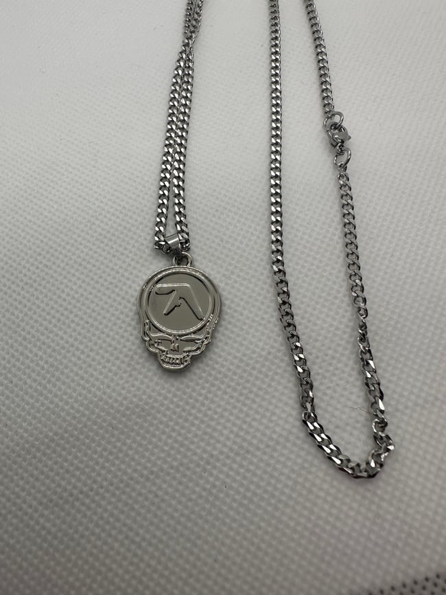 Aphex Twin Skull Necklace