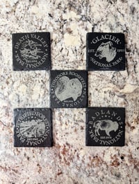National Parks Slate Coasters Square (Set of 5)