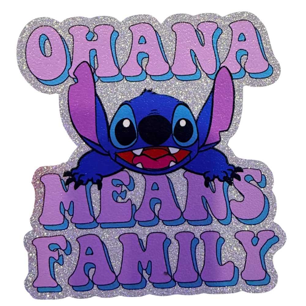 Image of UV DTF Glitter Stickers 3.5"–4" Textured Sparkly Silver Waterproof Durable Decals