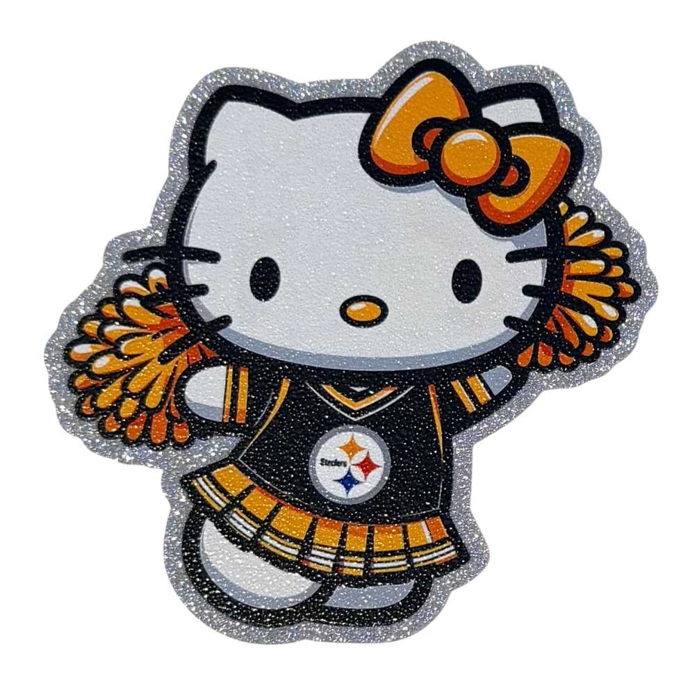 Image of UV DTF Glitter Stickers 3.5"–4" Textured Sparkly Silver Waterproof Durable Decals