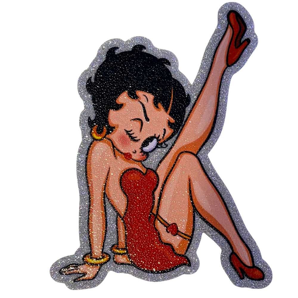 Image of UV DTF Glitter Stickers 3.5"–4" Textured Sparkly Silver Waterproof Durable Decals