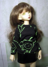 Image 4 of Handmade gir sweatshirt for MINIFEE, slim 1/4 bjd doll 