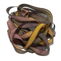 Image 5 of 1PC. GHOST STORY 42" hand dyed wrist wrap bracelet silk ribbon//Yoga wrist wrap bracelet ribbon