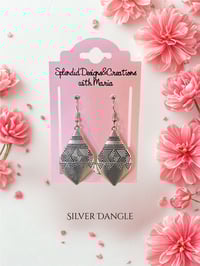 Image 4 of Silver Drop Dangle Earrings' 