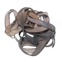 Image 3 of 1PC. SPOOKY HOLLOW 42" hand dyed wrist wrap bracelet silk ribbon//Yoga wrist wrap bracelet ribbon