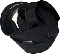 Image 1 of 1PC. BLACK 42" hand dyed wrist wrap bracelet silk ribbon//Yoga wrist wrap bracelet ribbon