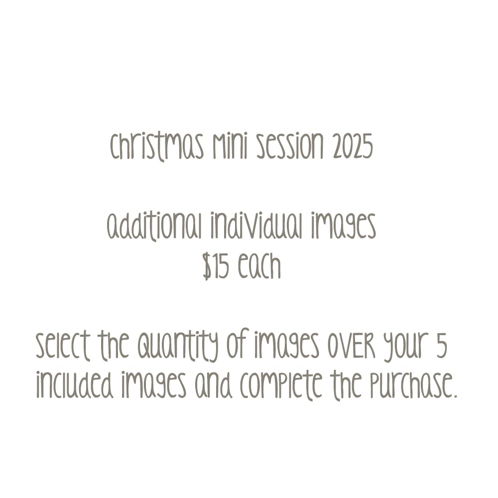Image of Individual image upgrade at $15 per image - xmas 2025