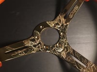 Image 3 of Custom Engraved Steering Wheel -Black & Gold