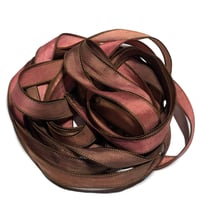 Image 6 of 1PC. TREE HOUSE 42" hand dyed wrist wrap bracelet silk ribbon//Yoga wrist wrap bracelet ribbon