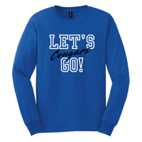 Royal Blue Cotton Long-Sleeve Shirt