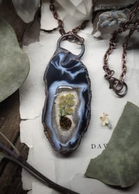 Image 5 of Agate Geode and Ladybug Amulet