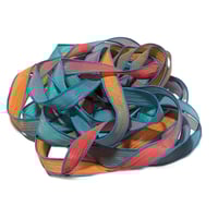 Image 3 of 1PC. MOROCCO 42" hand dyed wrist wrap bracelet silk ribbon//Yoga wrist wrap bracelet ribbon