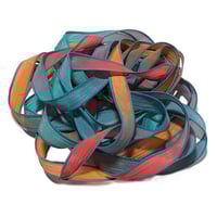 Image 5 of 1PC. MOROCCO 42" hand dyed wrist wrap bracelet silk ribbon//Yoga wrist wrap bracelet ribbon