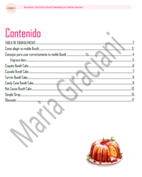 Image 2 of Recetario Bizcochos Bundt para Navidad