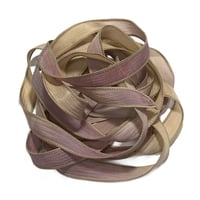 Image 1 of 1PC. HEIRLOOM 42" hand dyed wrist wrap bracelet silk ribbon//Yoga wrist wrap bracelet ribbon