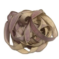 Image 3 of 1PC. HEIRLOOM 42" hand dyed wrist wrap bracelet silk ribbon//Yoga wrist wrap bracelet ribbon