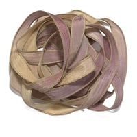 Image 4 of 1PC. HEIRLOOM 42" hand dyed wrist wrap bracelet silk ribbon//Yoga wrist wrap bracelet ribbon